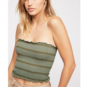 Seamless Stripe Tube Top